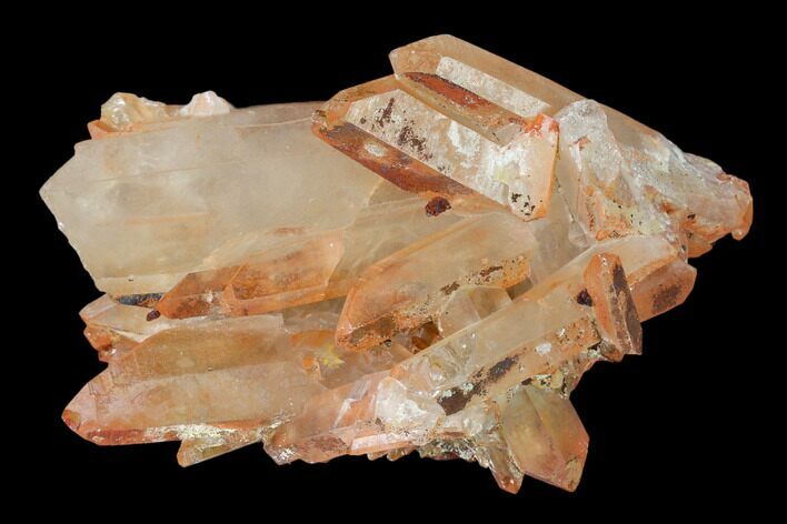 Natural, Red Quartz Crystal Cluster - Morocco #137466